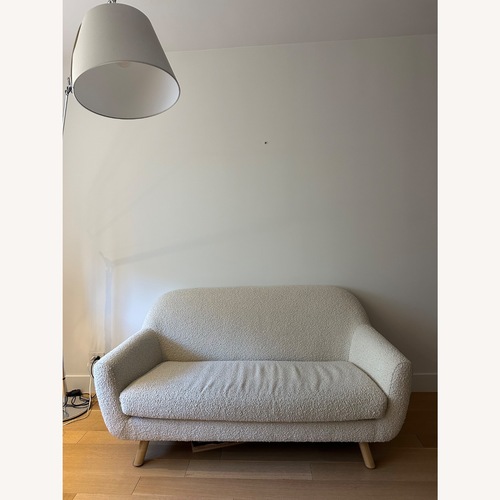 Used Article Gabriola White Boucle Loveseat for sale on AptDeco