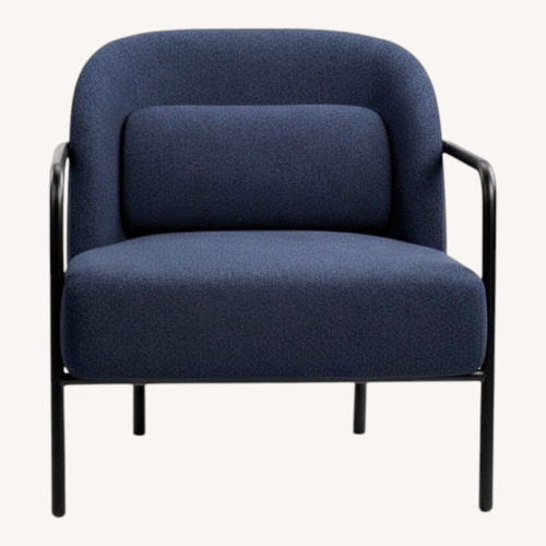 Used Circa Navy Performance Fabric Armchair for sale on AptDeco