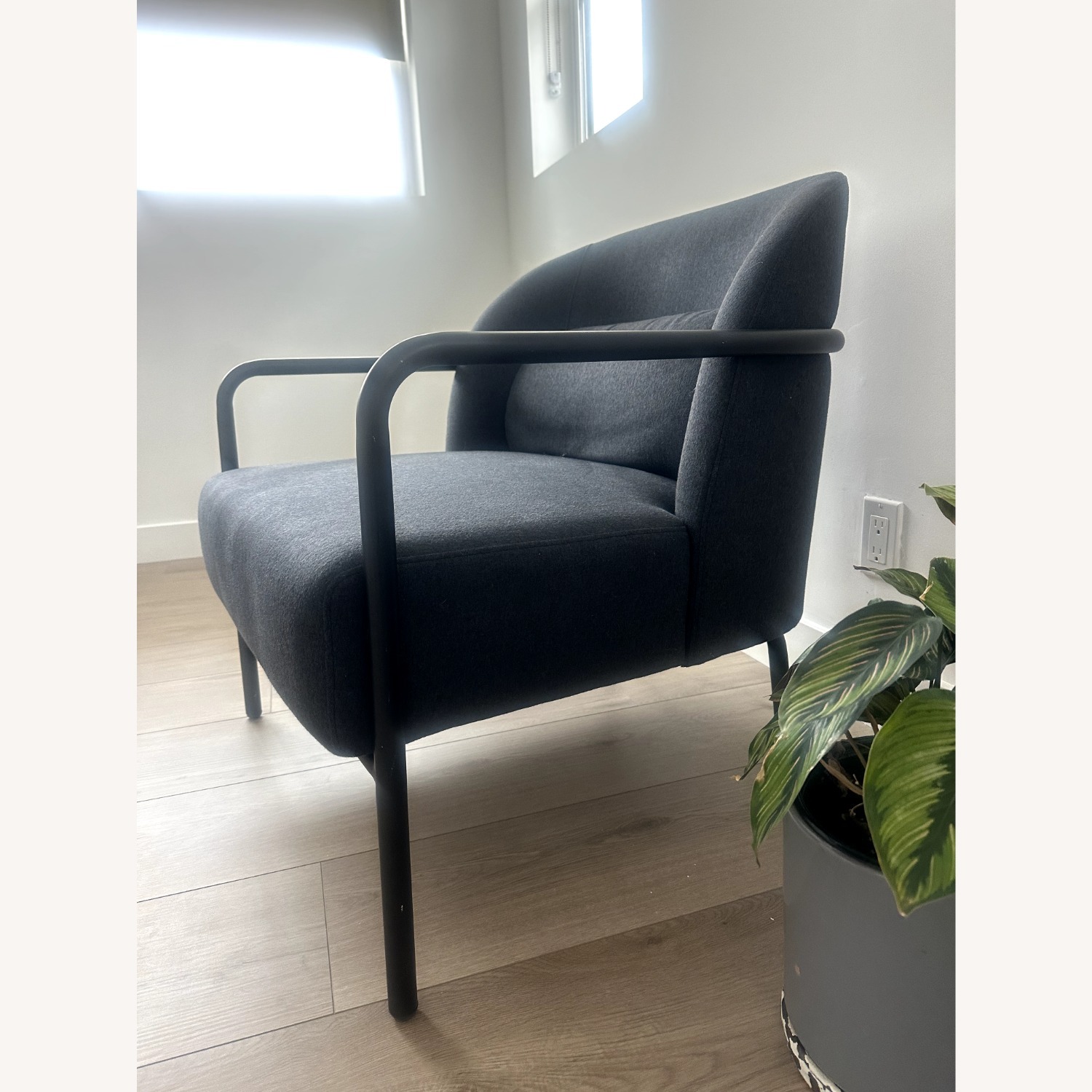 Circa Navy Performance Fabric Armchair - image-3