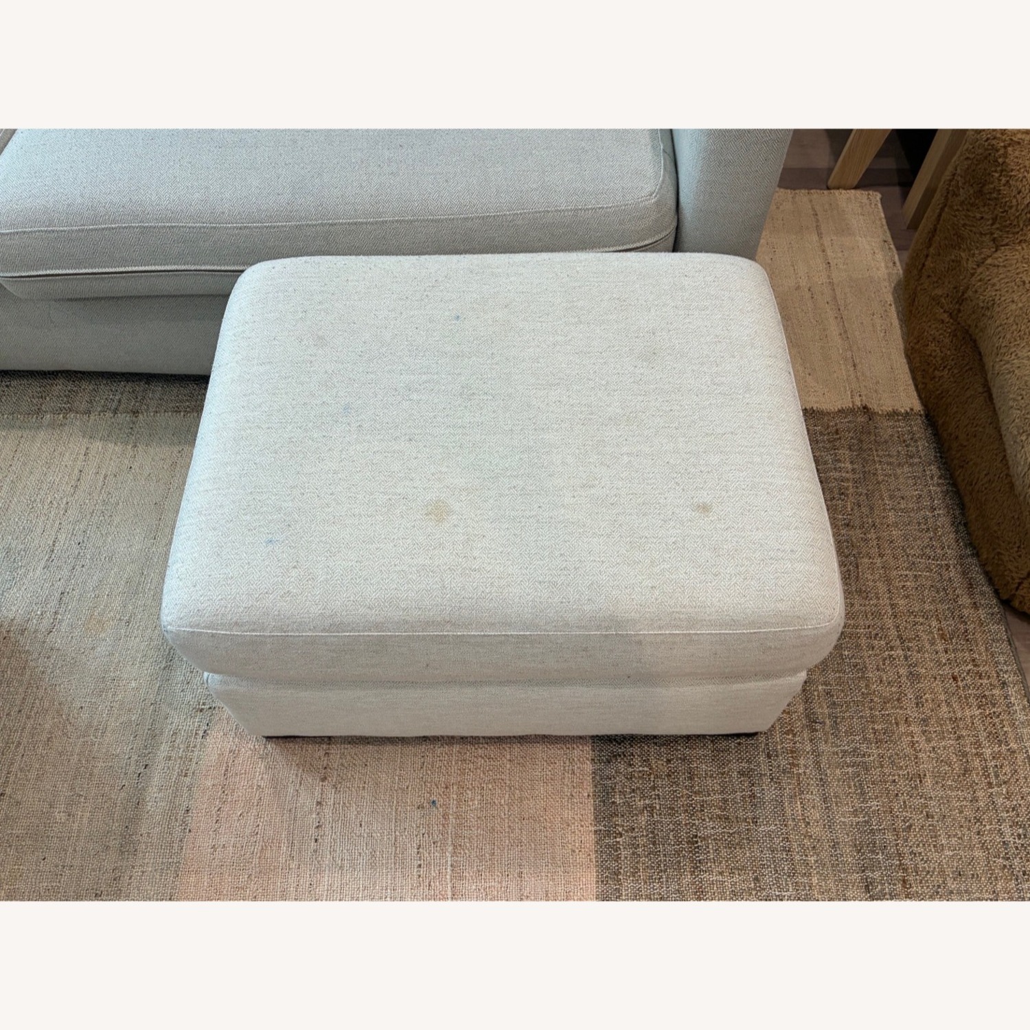 Crate & Barrel Verano 2 Seater Sofa with Ottoman - image-4