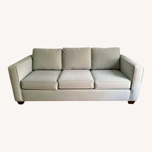 Used Apt2b Light Gray Velvet Sleeper Sofa for sale on AptDeco
