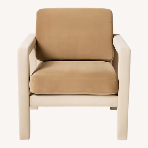 Used Studio McGee Taupe Sculptural Accent Chair for sale on AptDeco