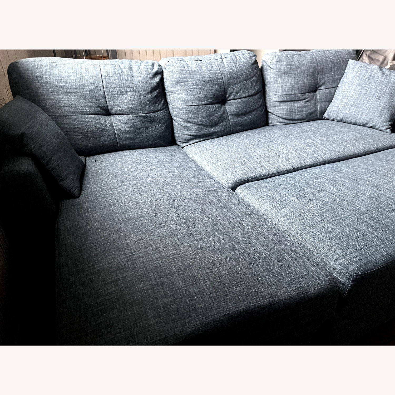 Wayfair Blue Fabric Sleeper Sofa - image-3