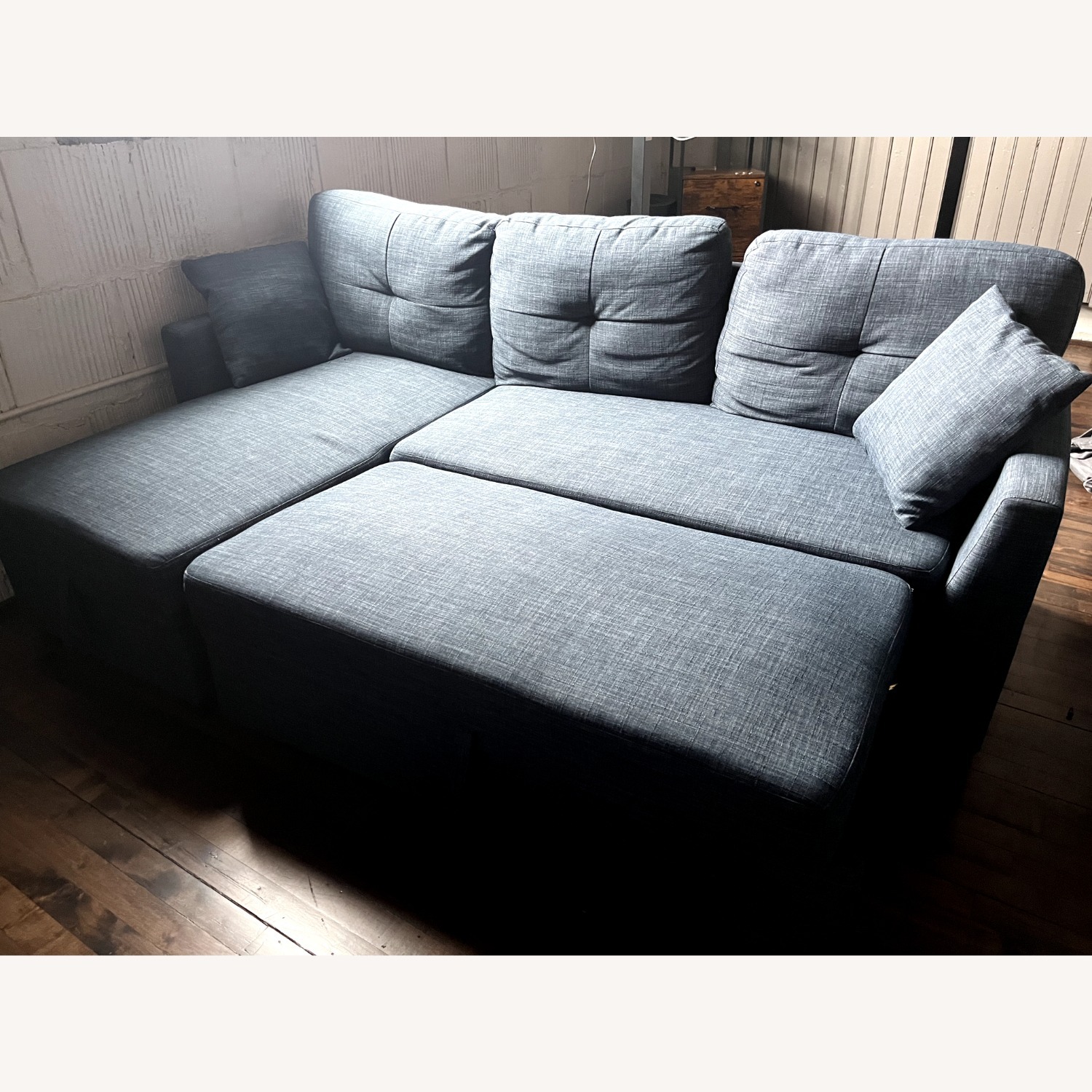 Wayfair Blue Fabric Sleeper Sofa - image-1