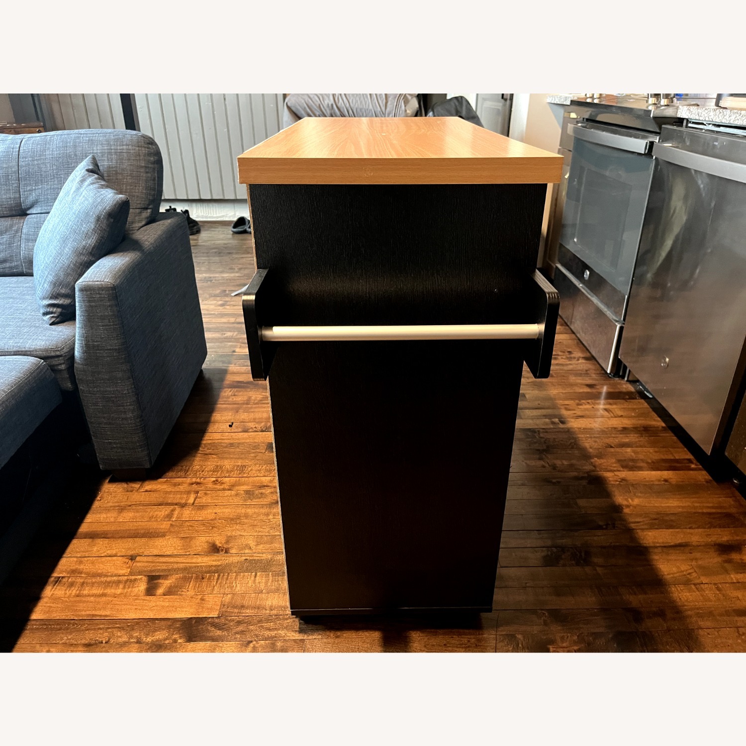 Wayfair Black Wood Bar Cart - image-3