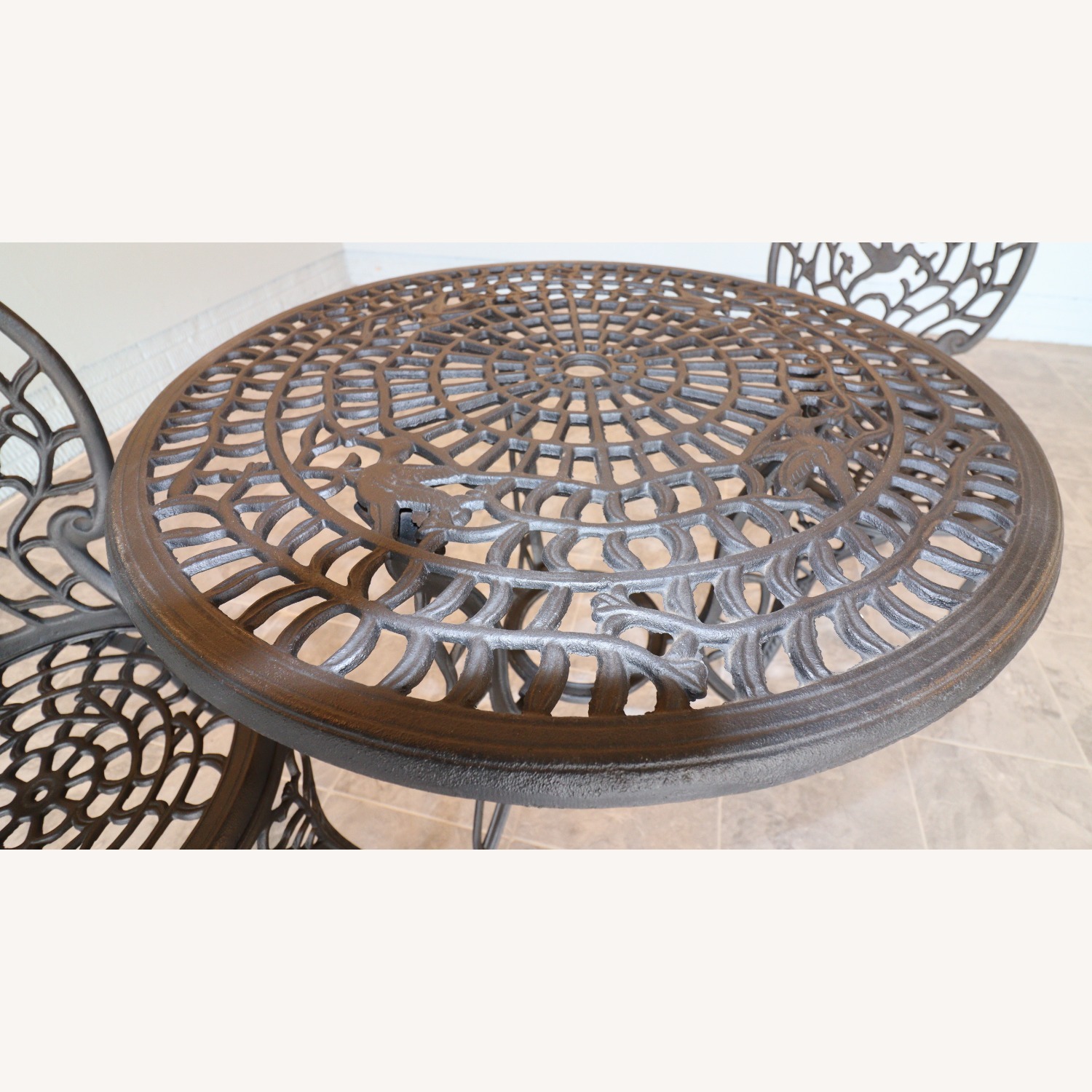 Vintage/Antique Black Patio Furniture - image-8