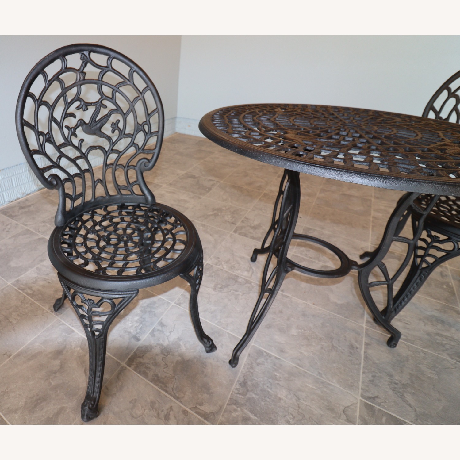 Vintage/Antique Black Patio Furniture - image-7