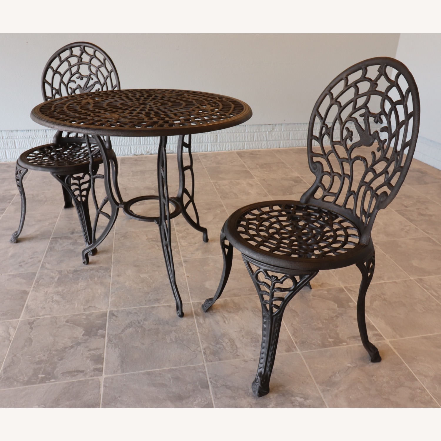 Vintage/Antique Black Patio Furniture - image-4