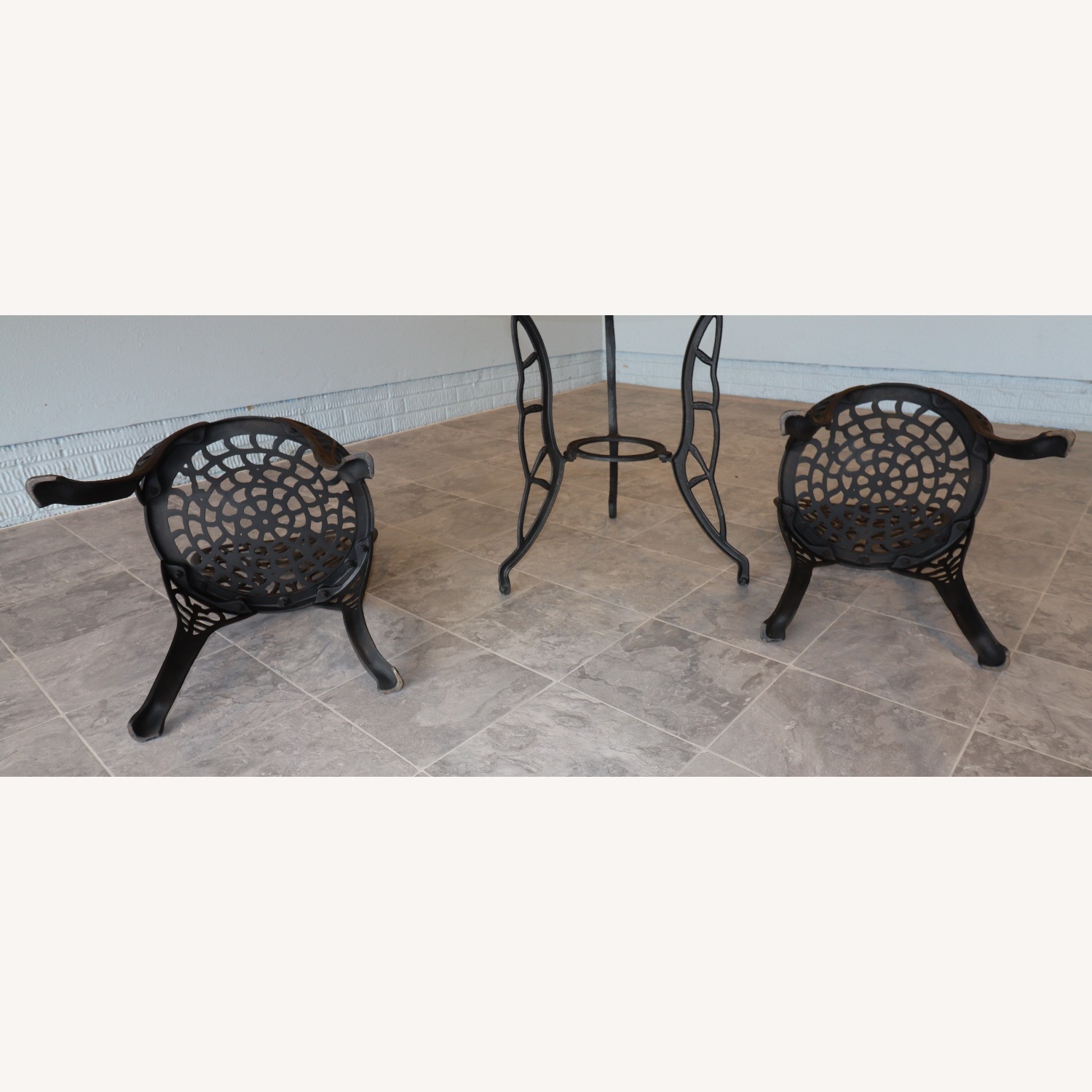 Vintage/Antique Black Patio Furniture - image-14