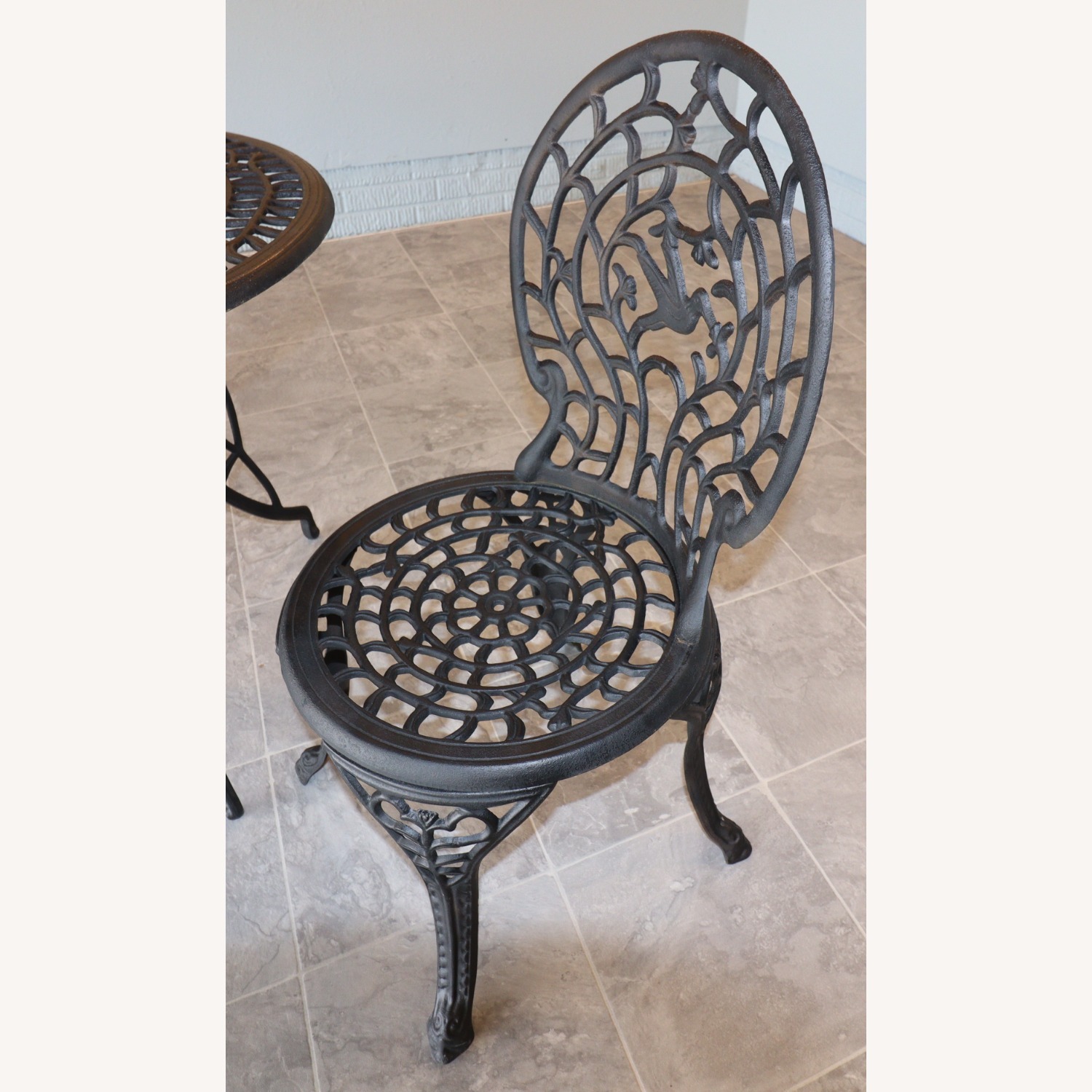 Vintage/Antique Black Patio Furniture - image-9