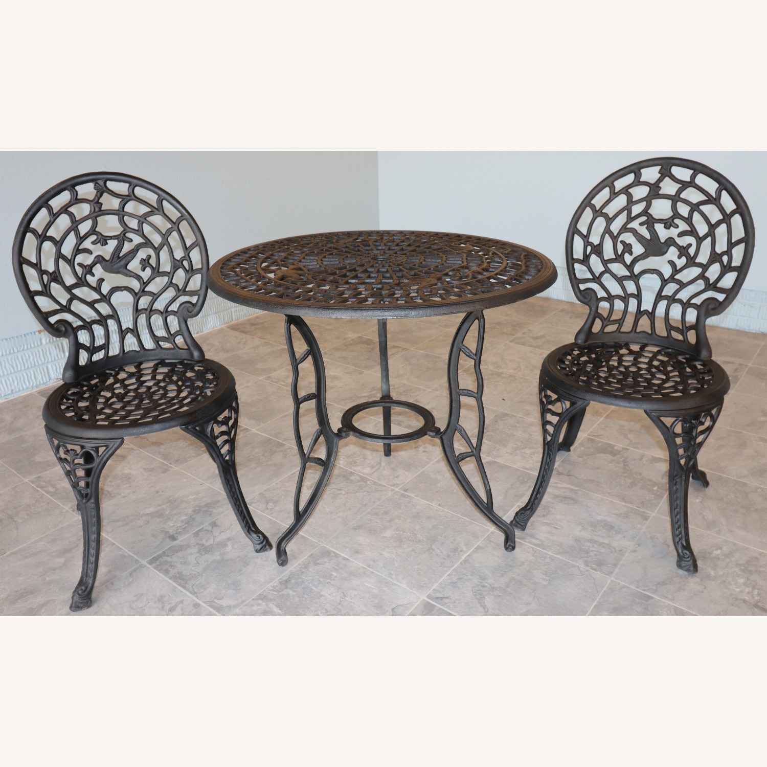 Vintage/Antique Black Patio Furniture - image-10