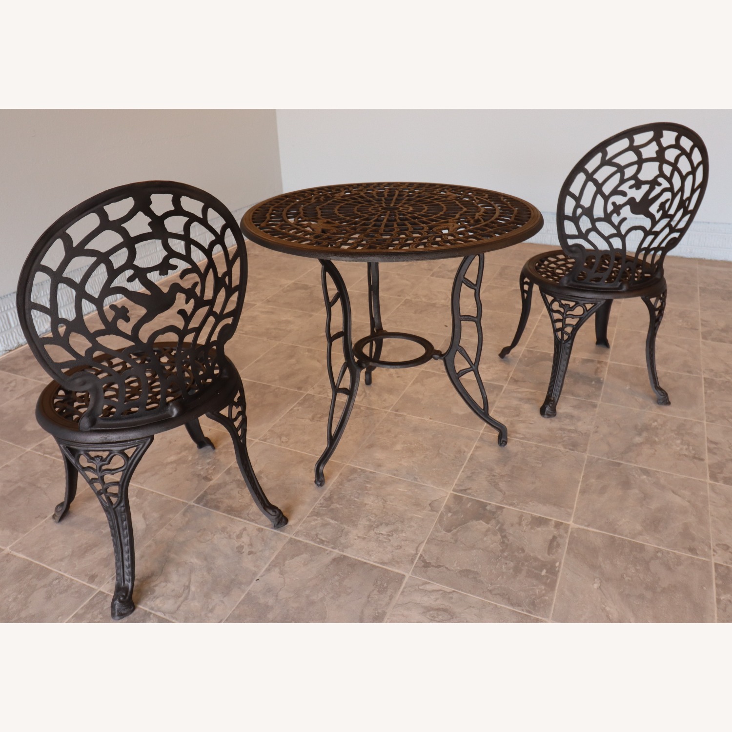 Vintage/Antique Black Patio Furniture - image-11