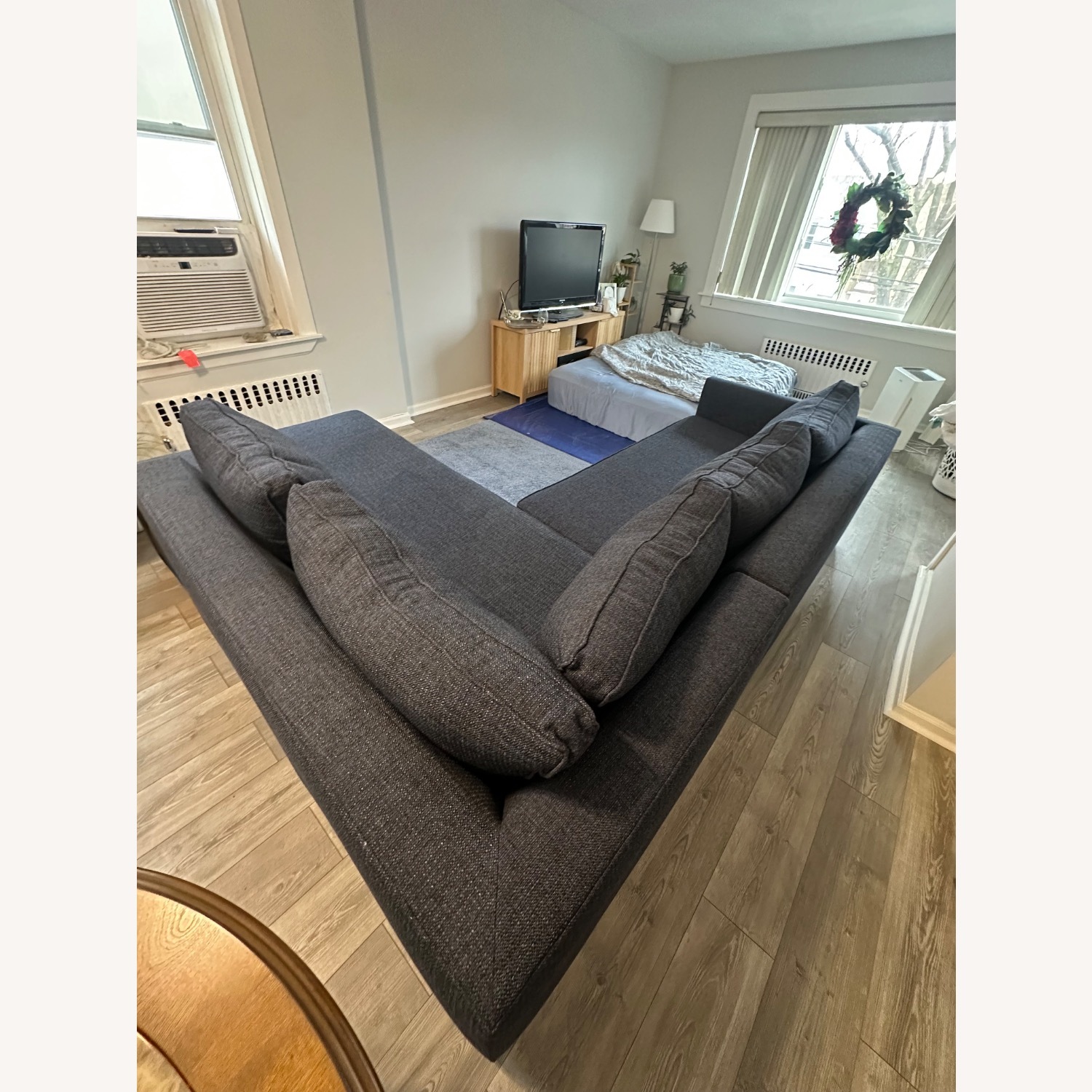 West Elm Harris Midnight Blue 2 Piece Sectional - image-7