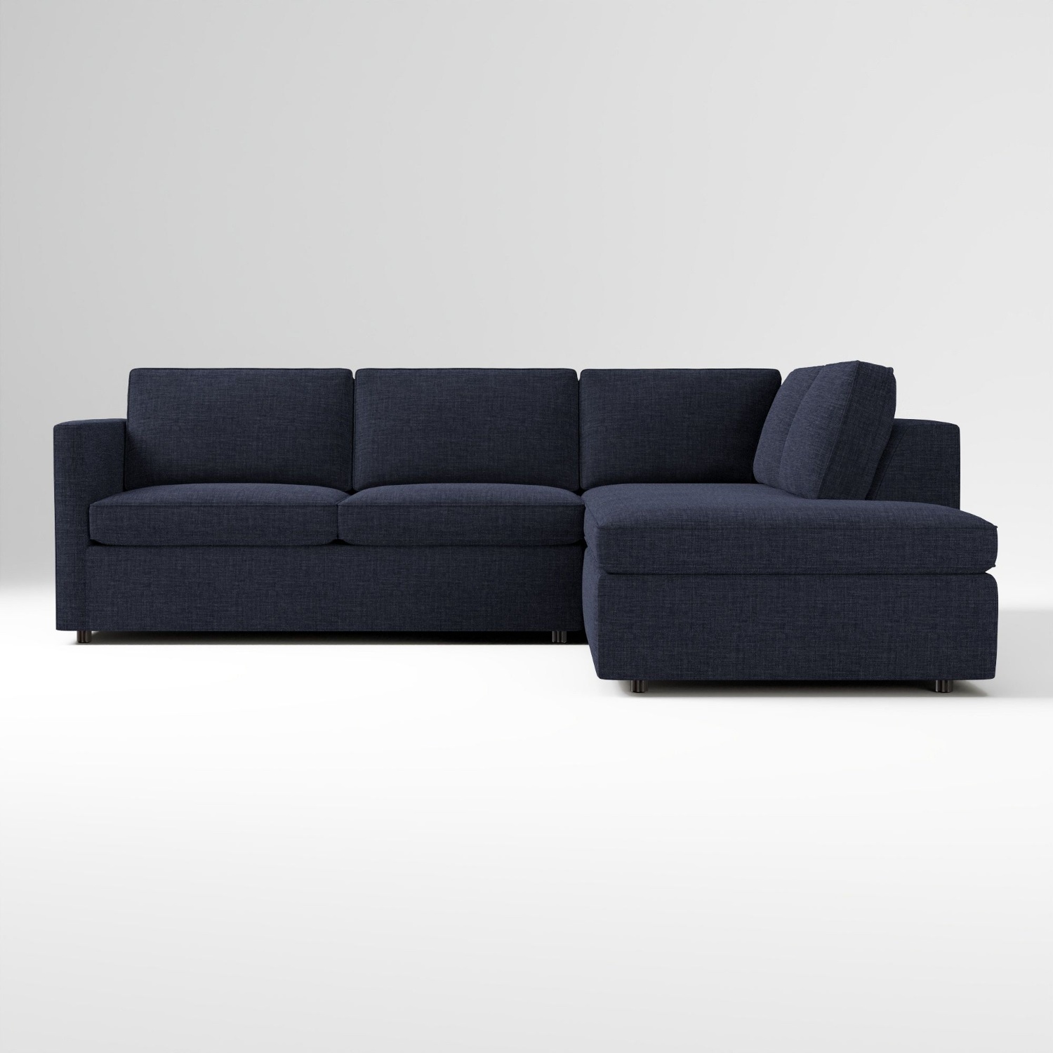 West Elm Harris Midnight Blue 2 Piece Sectional - image-8