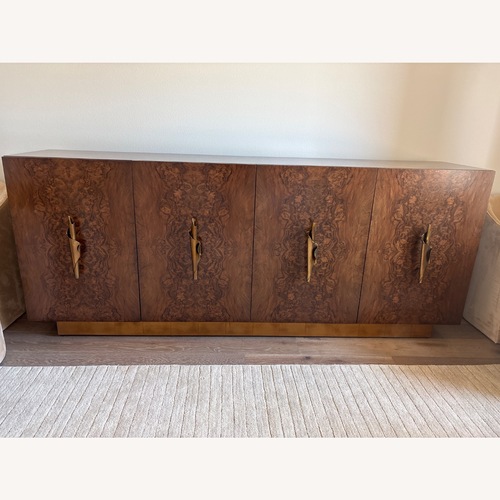 Used John Richard Dark Brown Wood Sideboard for sale on AptDeco