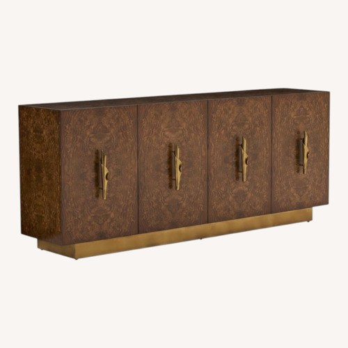 Used John Richard Dark Brown Wood Sideboard for sale on AptDeco