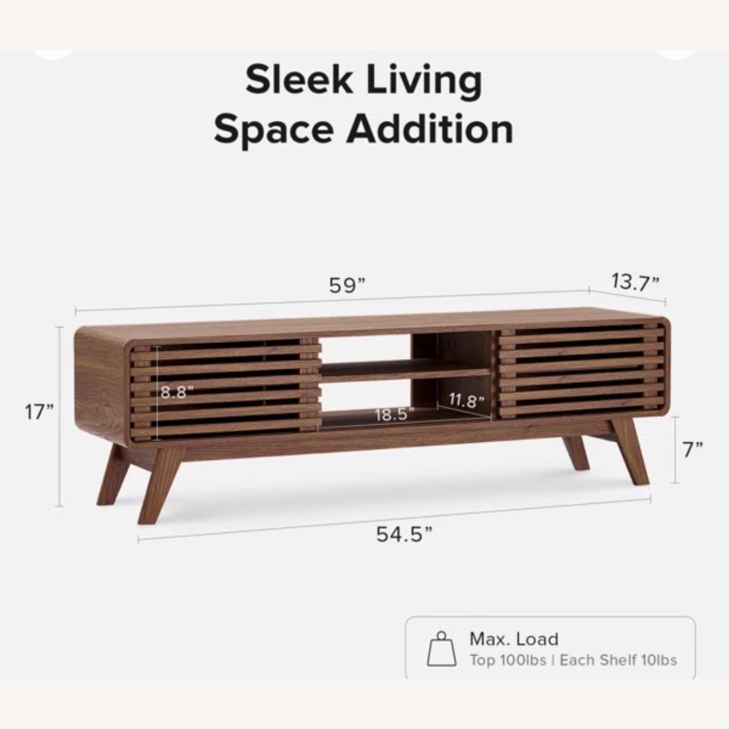 Wayfair Mid Century Modern TV Console up to 65in - image-3