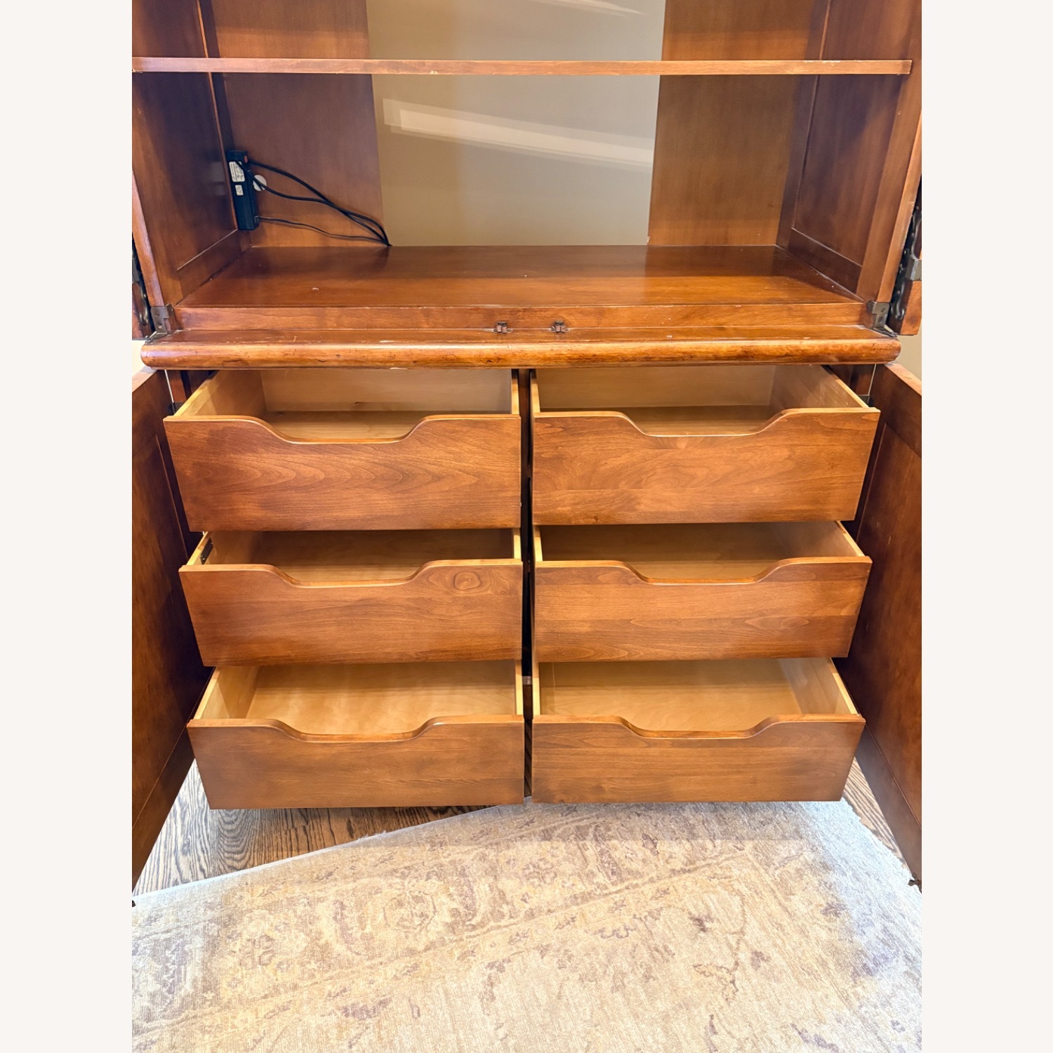 Century Furniture Casa Collection Wood Armoire - image-4