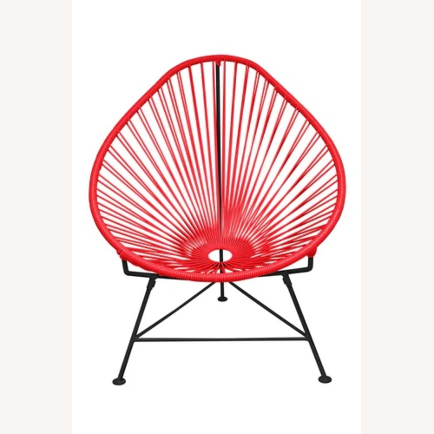 Lumens By Innit Designs Red Metal Accent Chair - image-8