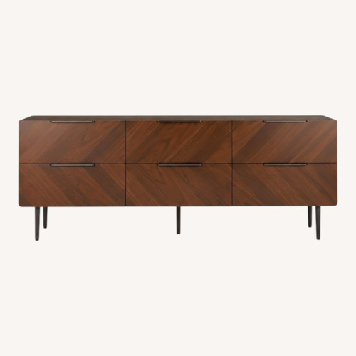 Used Article Nera Walnut 6-Drawer Dresser for sale on AptDeco