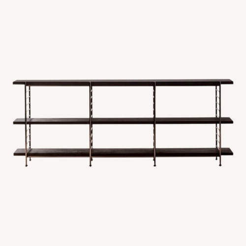 Used CB2 Scala Black Wood Console Table for sale on AptDeco
