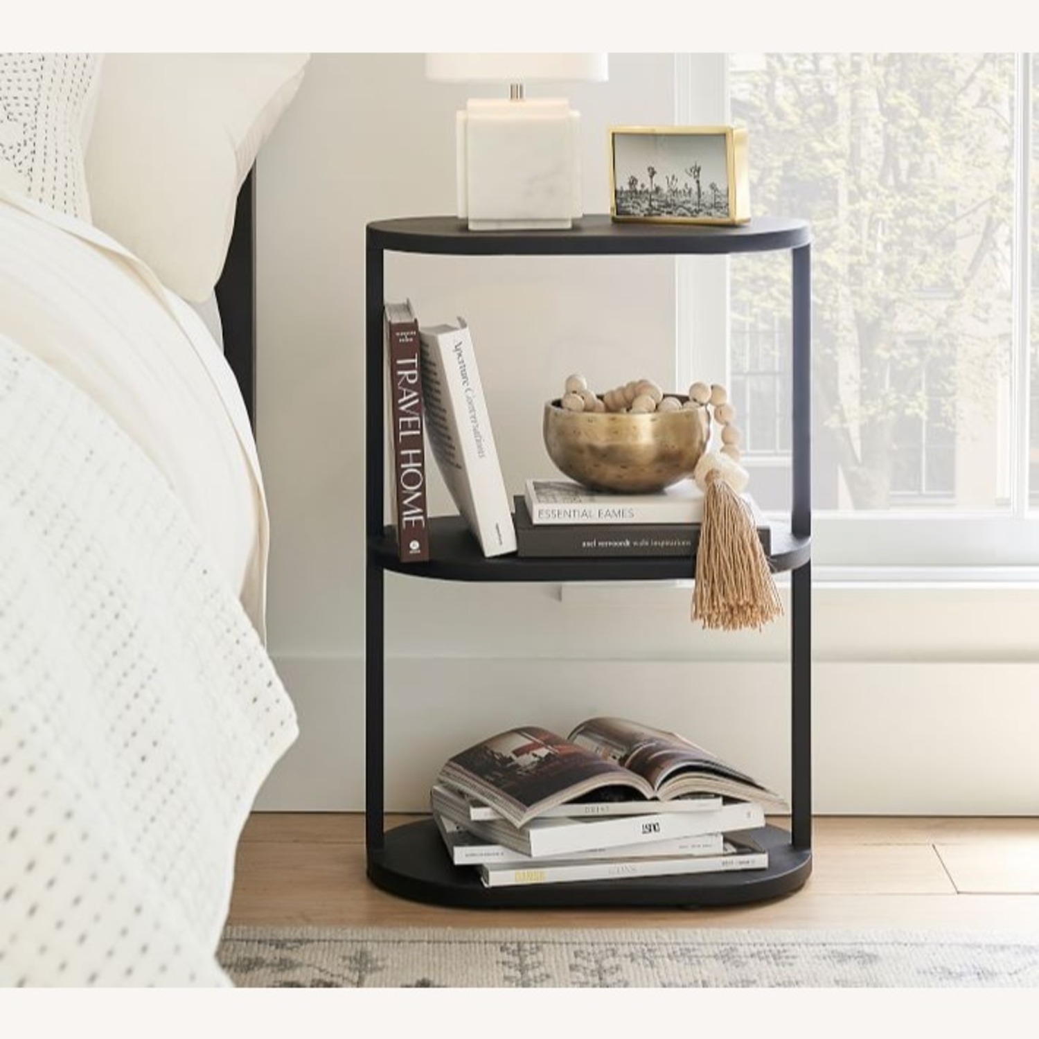 Pottery Barn Garby 20" Metal Nightstand Set of 2 - image-5