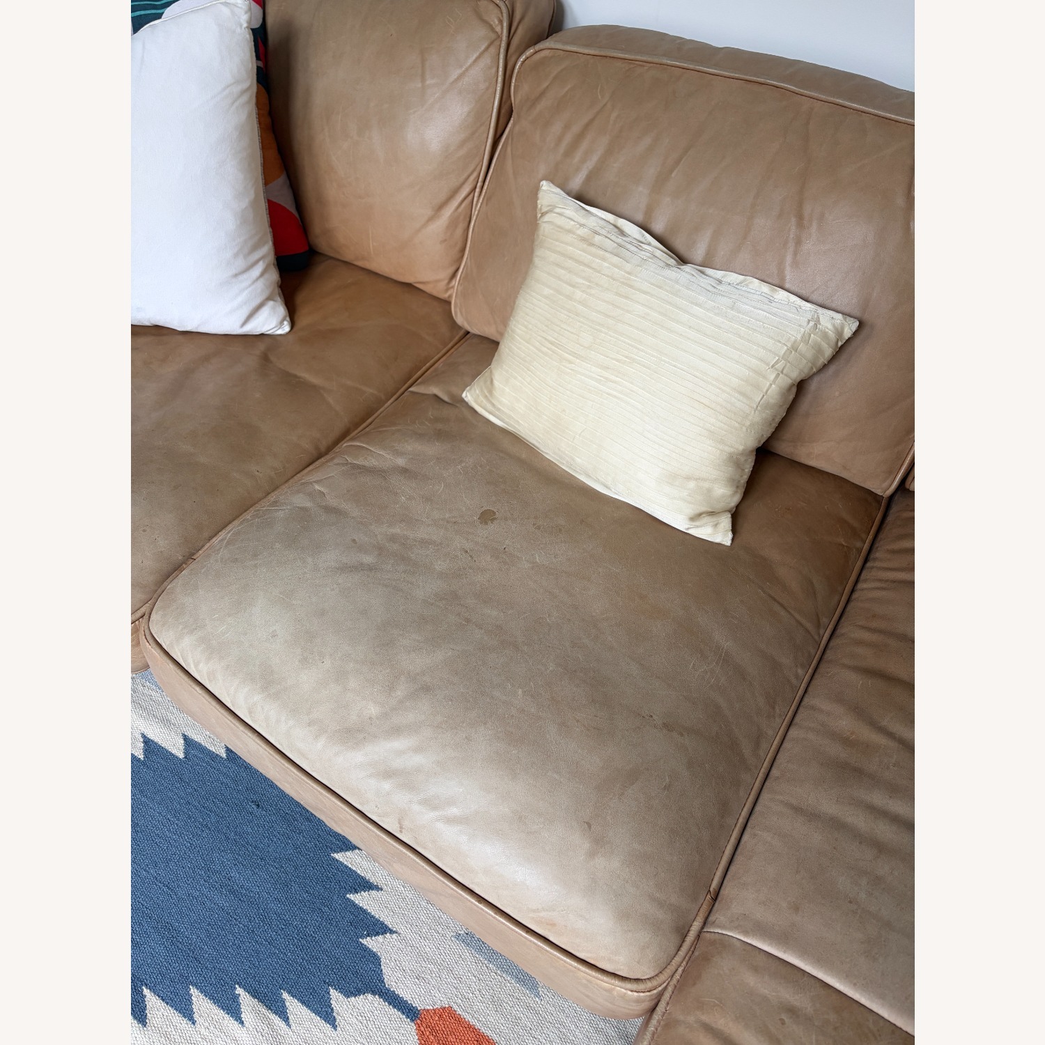 Article Timber Leather Sectional - image-6