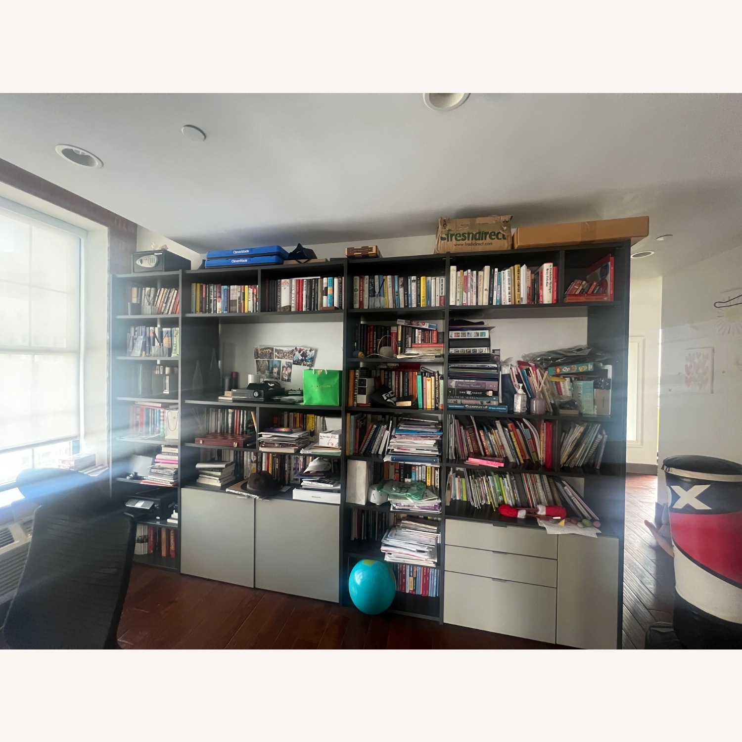 BoConcept Lugano Light Gray Wood Wall Unit - image-2