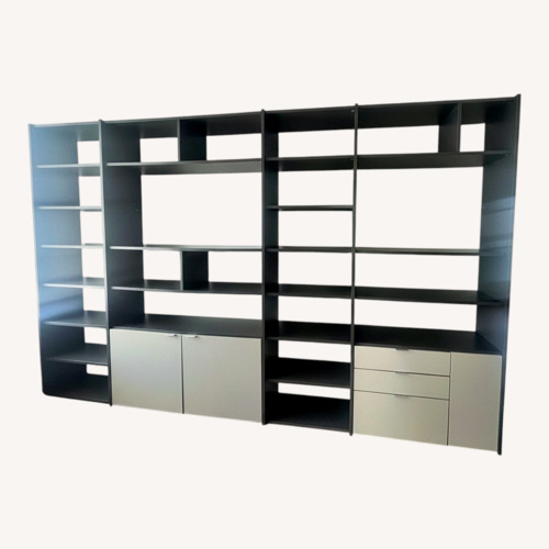 Used BoConcept Lugano Light Gray Wood Wall Unit for sale on AptDeco