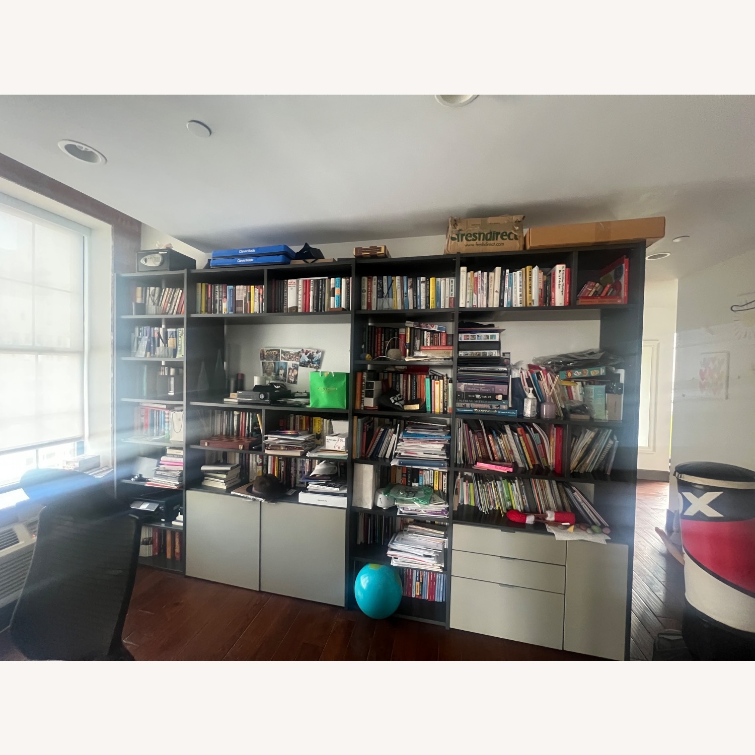 BoConcept Lugano Light Gray Wood Wall Unit - image-4