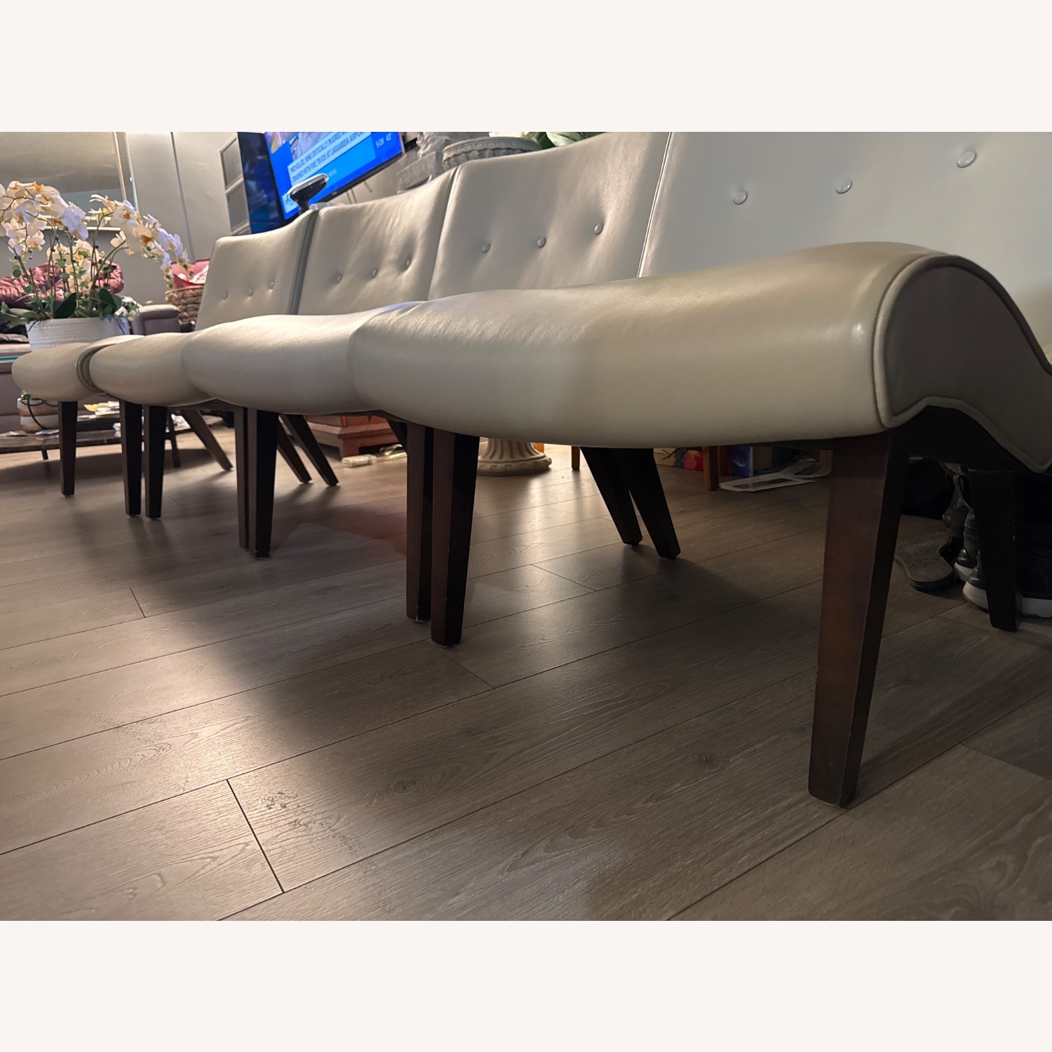 Room & Board Natural Faux Leather Armchair - image-8