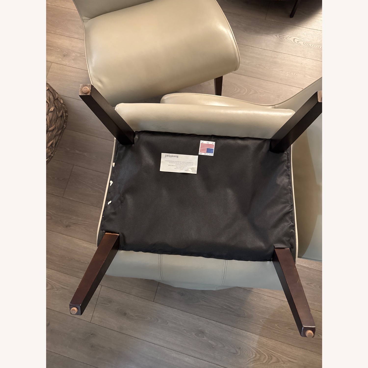 Room & Board Natural Faux Leather Armchair - image-11