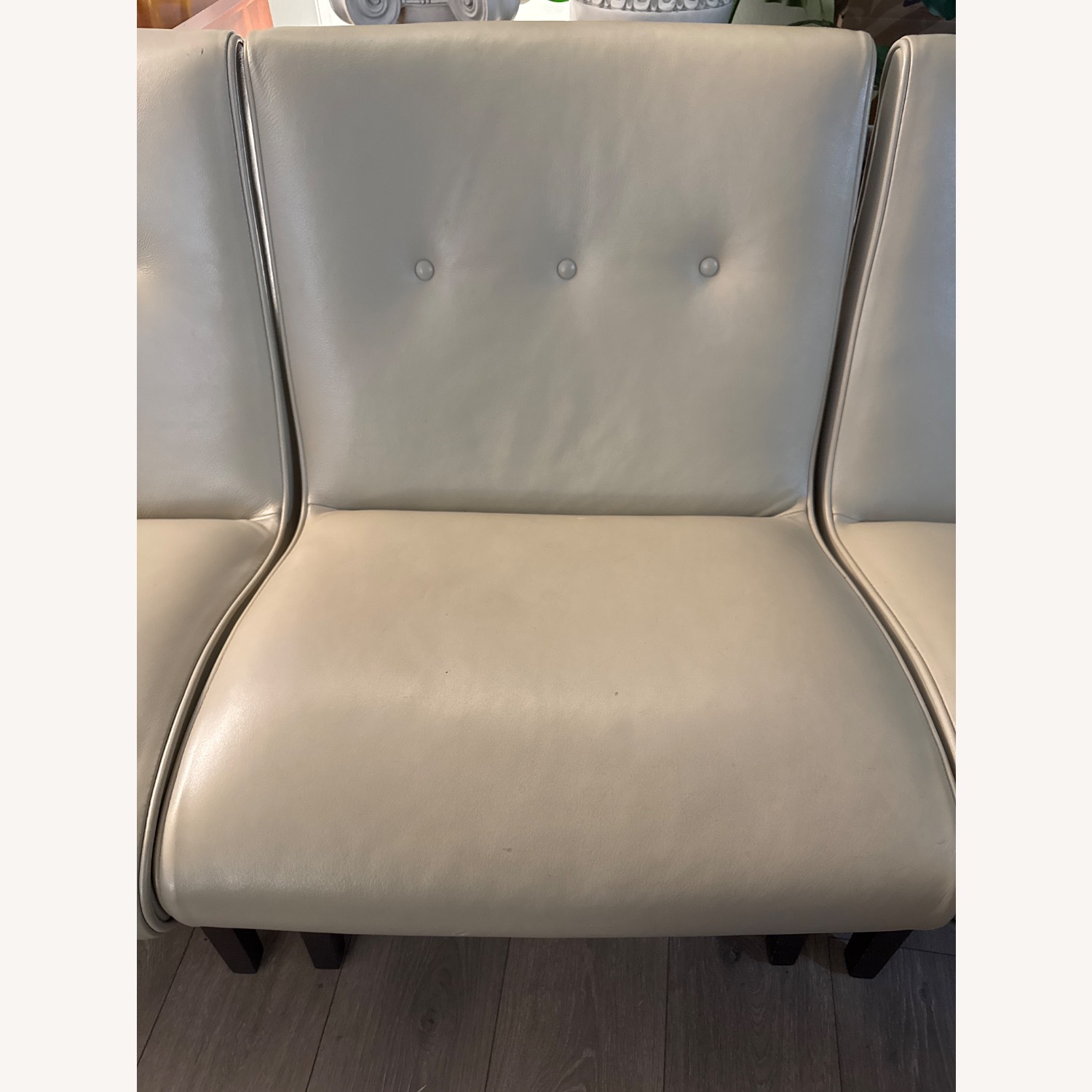 Room & Board Natural Faux Leather Armchair - image-4