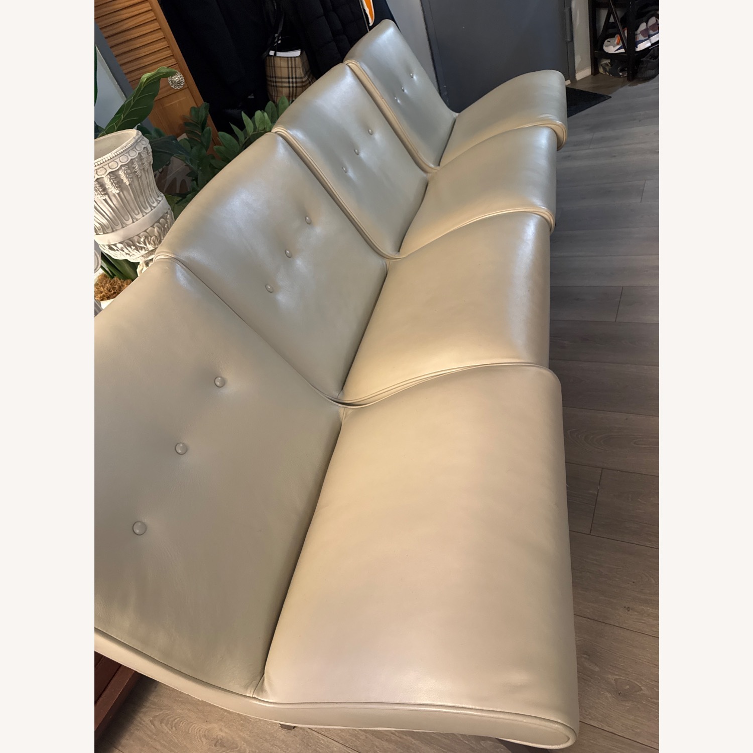 Room & Board Natural Faux Leather Armchair - image-7