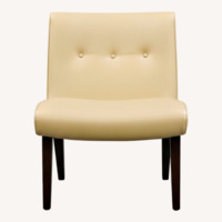Room & Board Natural Faux Leather Armchair