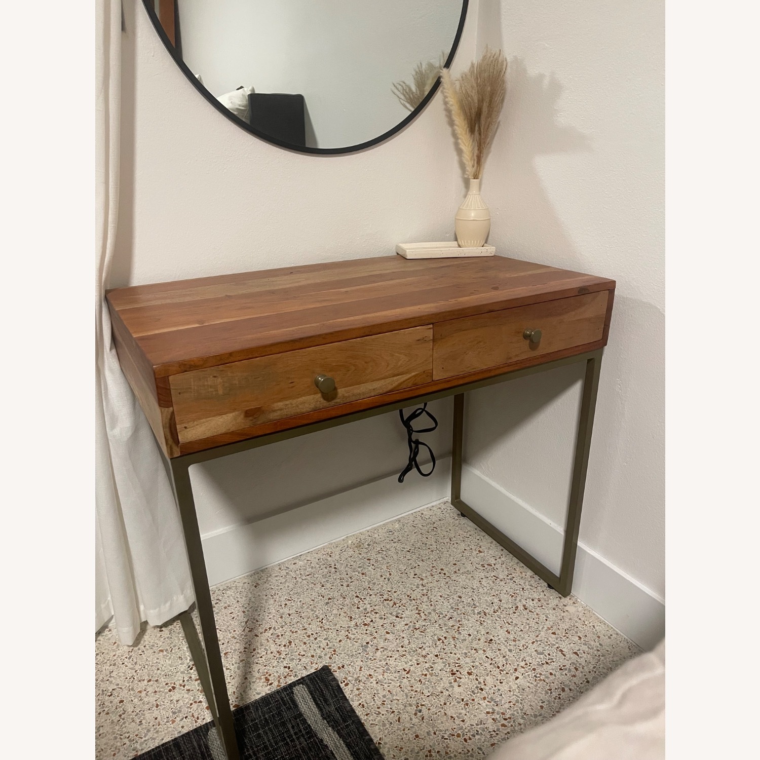 Natural Wood Desk - image-1