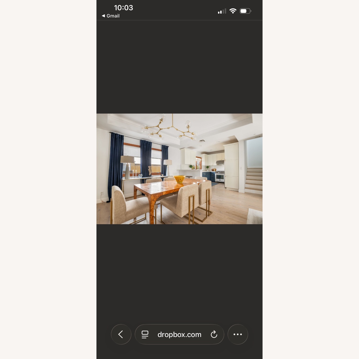 CB2 Aqua Virgo Burl Dining Table - image-3