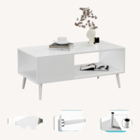 Modern wood coffee table