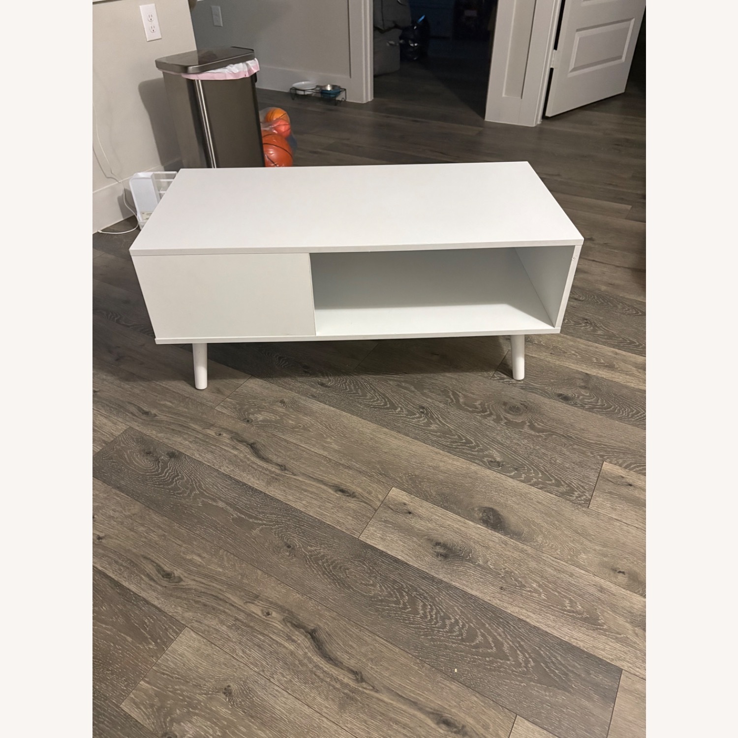 Modern wood coffee table - image-1