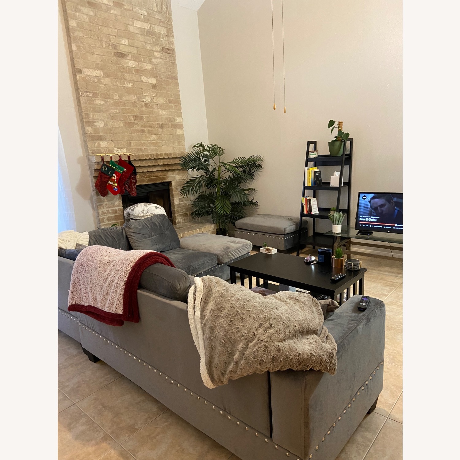 Wayfair Light Gray Velvet 3+ Piece Sectional - image-2