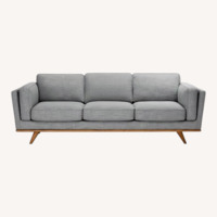 Article Timber Sofa in Pebble Gray 3 Seats