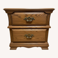 Light Brown Wood Nightstand