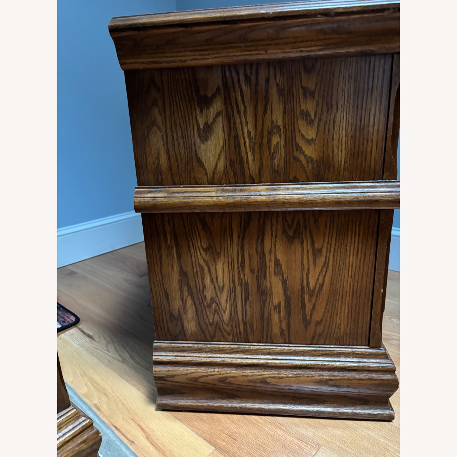 Light Brown Wood Nightstand - image-2