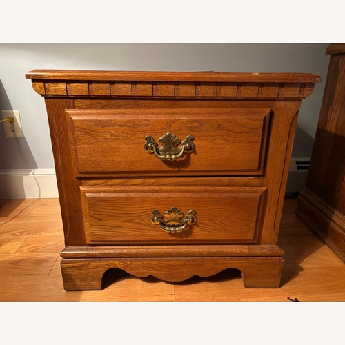 Used Light Brown Wood Nightstand for sale on AptDeco