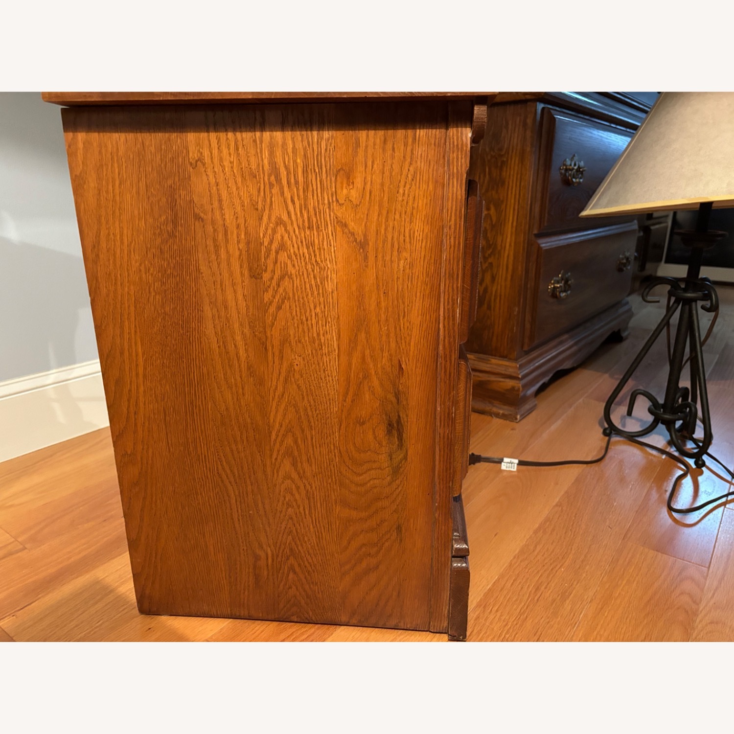 Light Brown Wood Nightstand - image-3