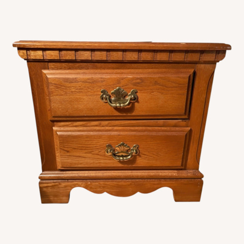 Used Light Brown Wood Nightstand for sale on AptDeco