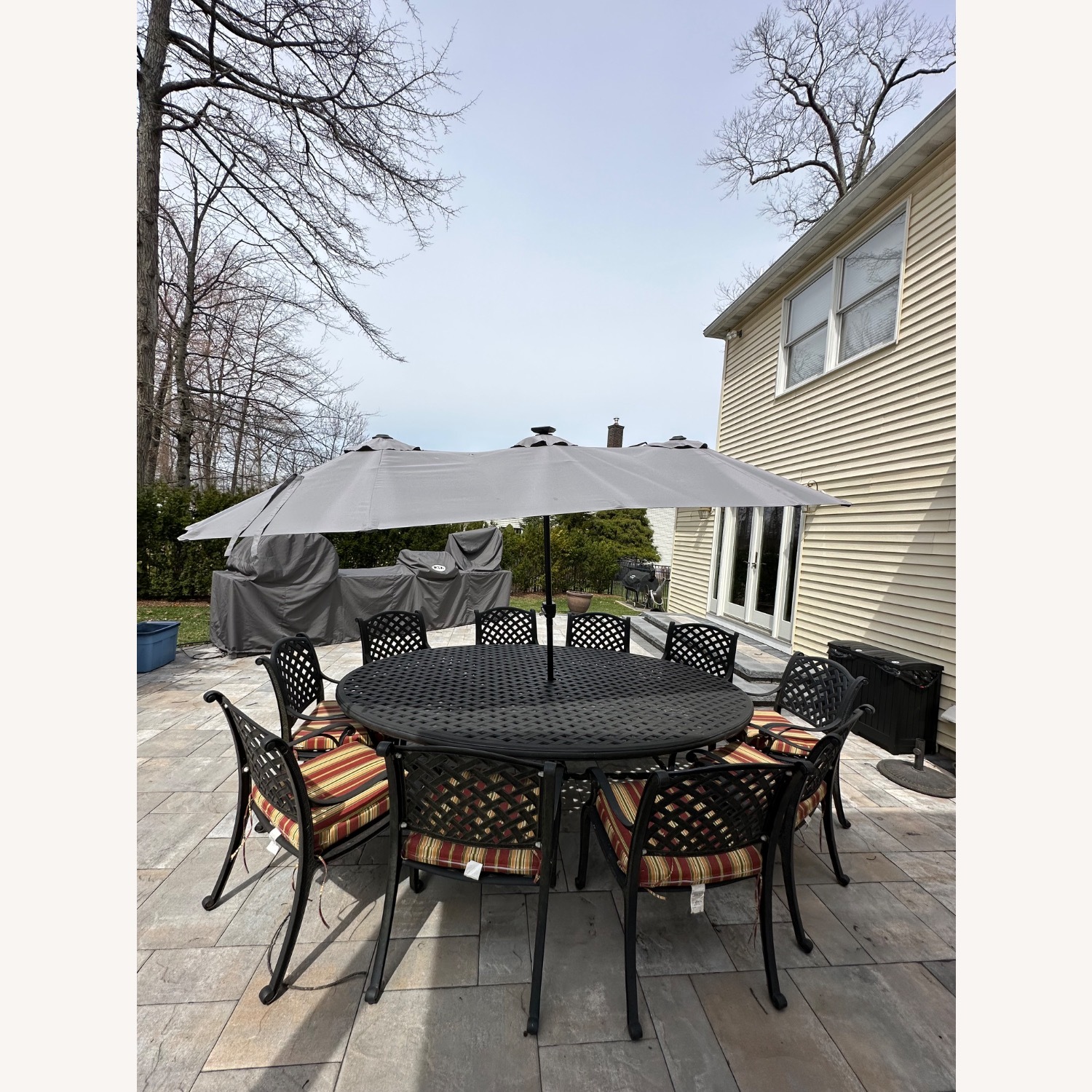 Cast Aluminum Patio Dining Set - image-2