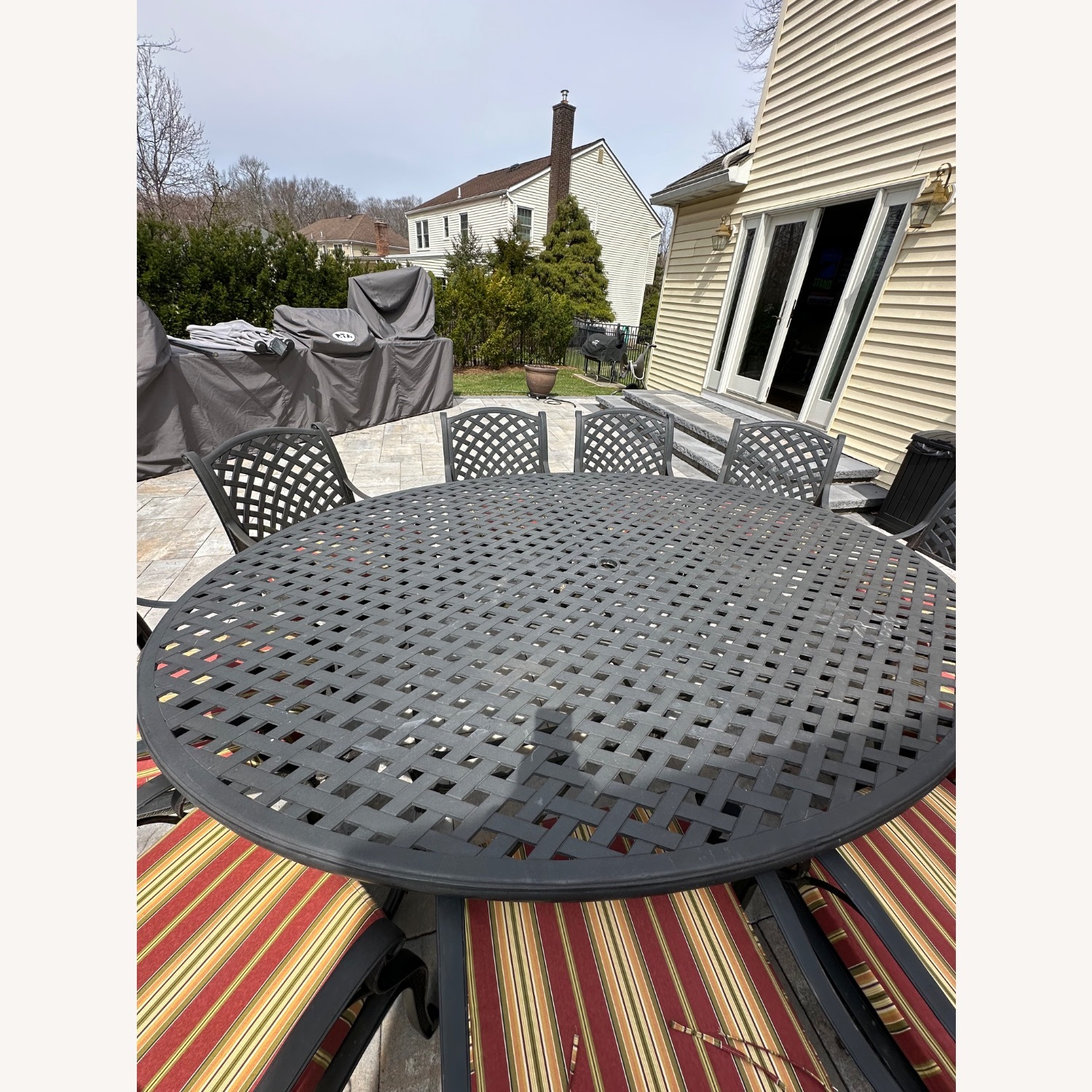 Cast Aluminum Patio Dining Set - image-7