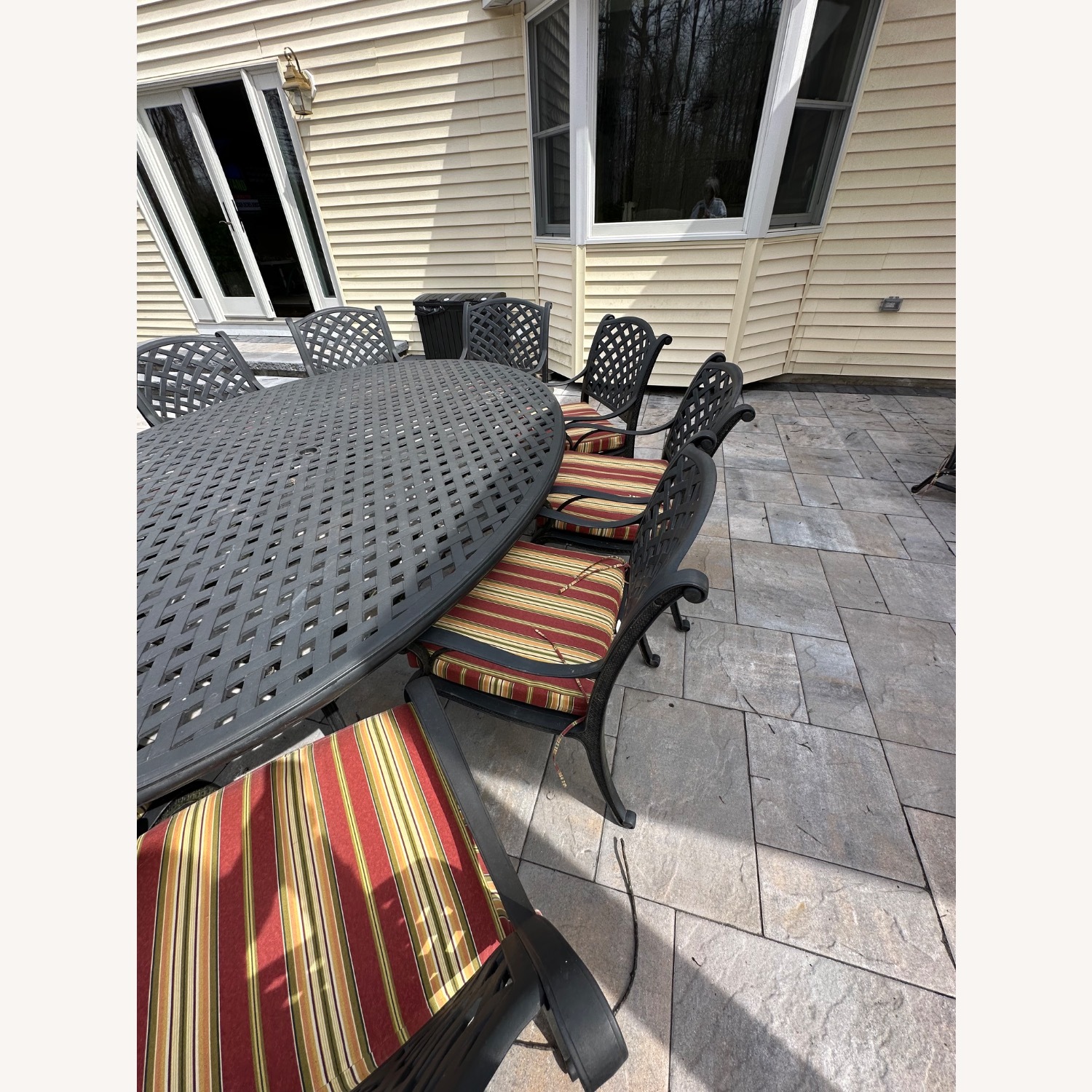 Cast Aluminum Patio Dining Set - image-6