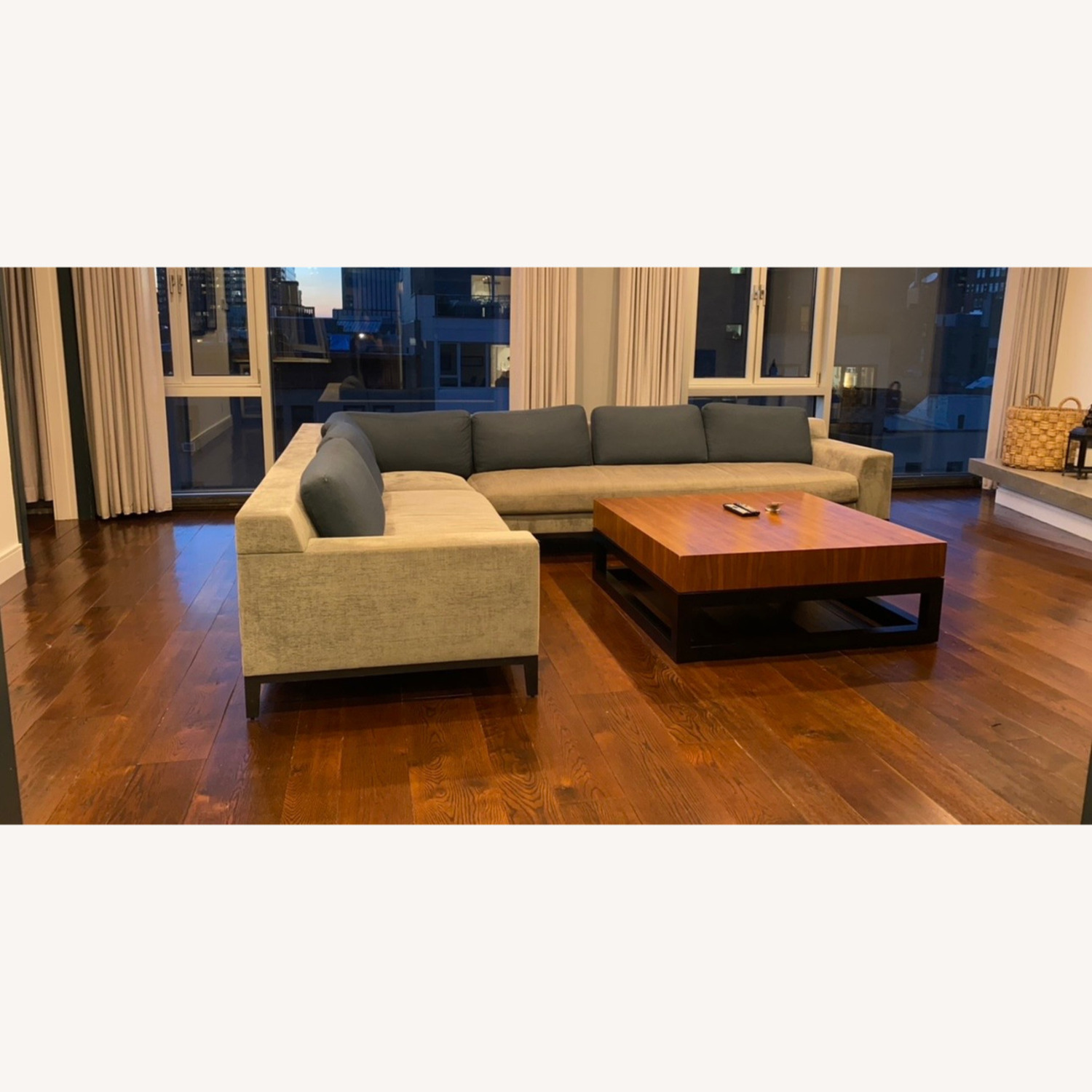 Holly Hunt Light Gray 3+ Piece Sectional - image-3